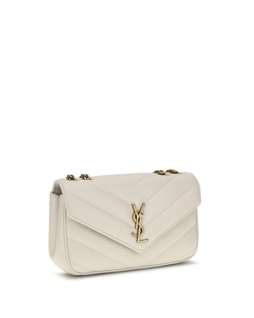 Saint Laurent White Shoulder Bags