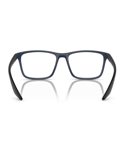Prada Linea Rossa Black Ps 01Qv Tfy1O1 Gomma Nylon Occhiali Da Vista for men