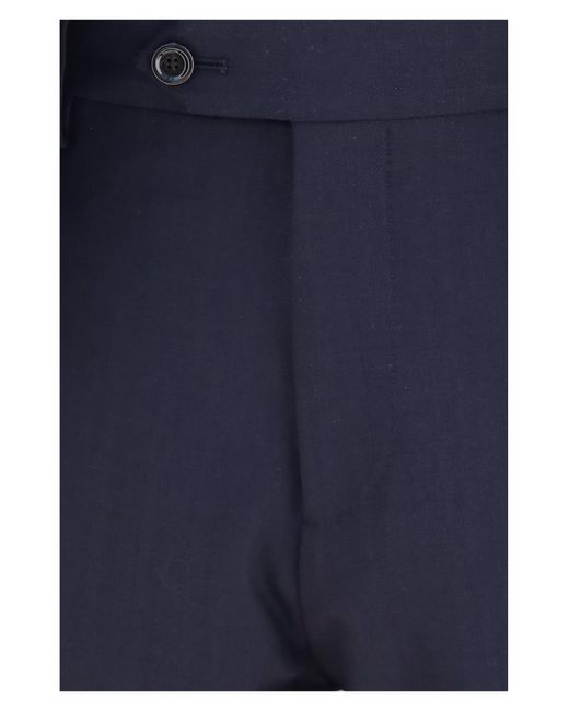 Lardini Blue Wool-Blend Tailored Suit Suits for men