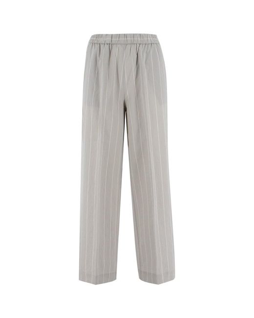 Le Tricot Perugia Gray Trousers