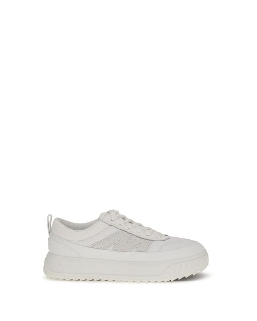 Moncler White Altive Sneakers Suede And Nubuck for men