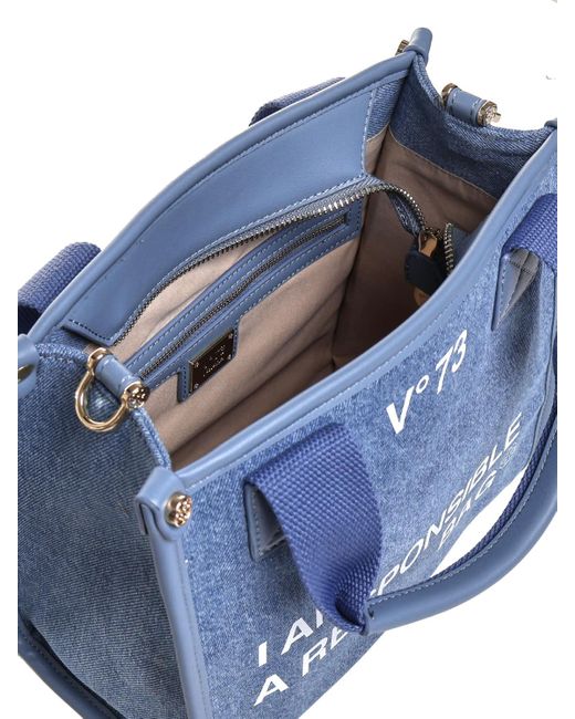 V73 Blue Responsibility Tote Bag