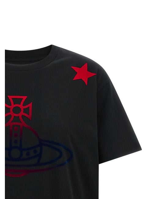 Vivienne Westwood Black 'Orb And Stars Classic' T-Shirt