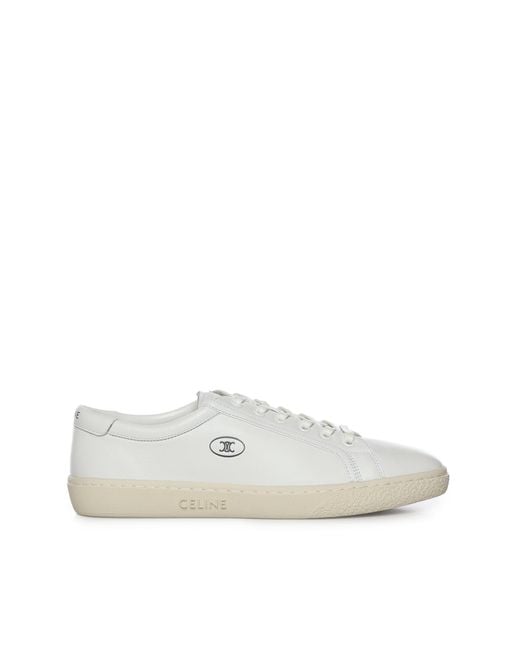 Céline White Sneakers Lamb for men