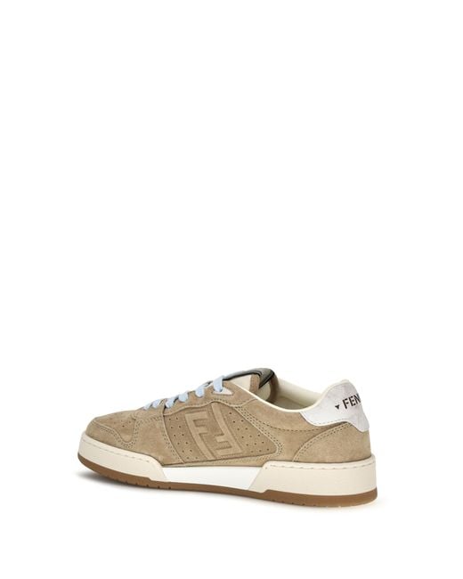 Fendi Natural Match Suede Sneakers Sole: Rubber; Outer