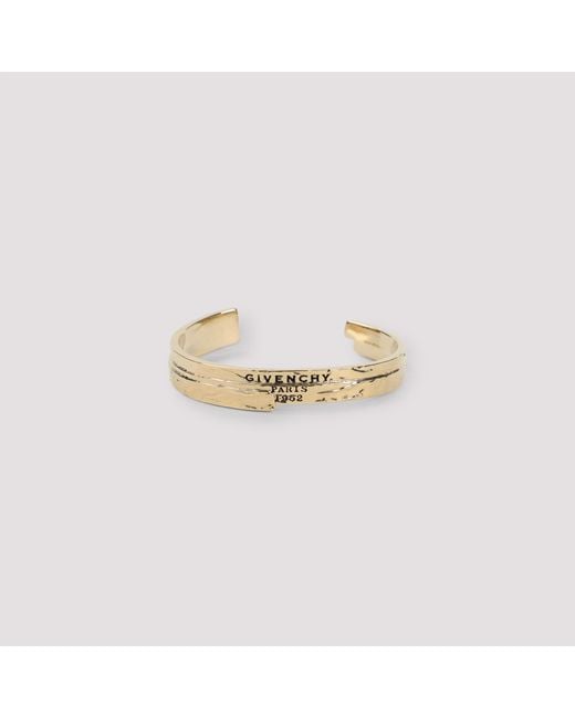 Givenchy Metallic Tape Cuff Brass Bracelet
