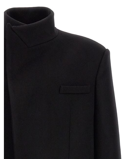 Balmain Black Single-breasted Long Coat Coats, Trench Coats for men