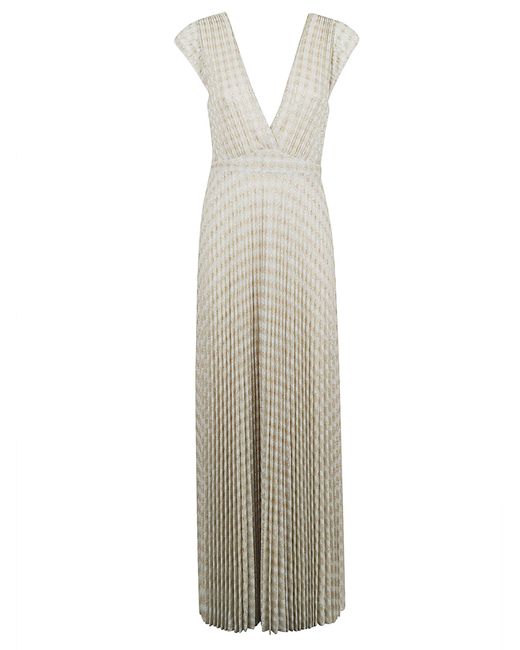 Forte_forte White Diamond Jersey Plisse Dress Vi Pm Palining: Pa Abito