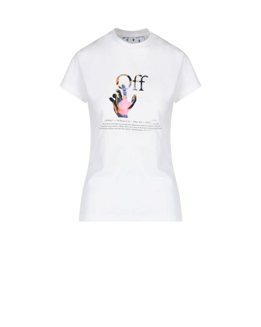 Off-White c/o Virgil Abloh Off- Mirko Artist Hand Fitted T-shirt in White -  Save 22% - Lyst