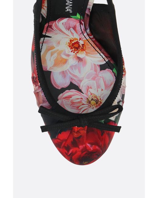 Dolce & Gabbana White Vally Platform Slingbacks