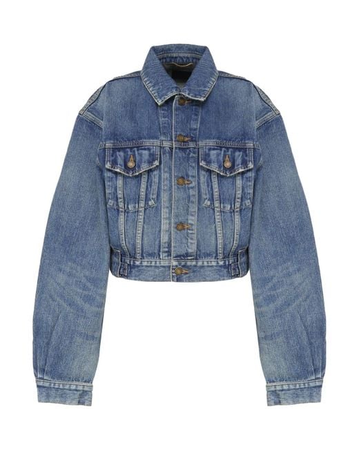 Saint Laurent Blue 80S Vintage Denim Jacket