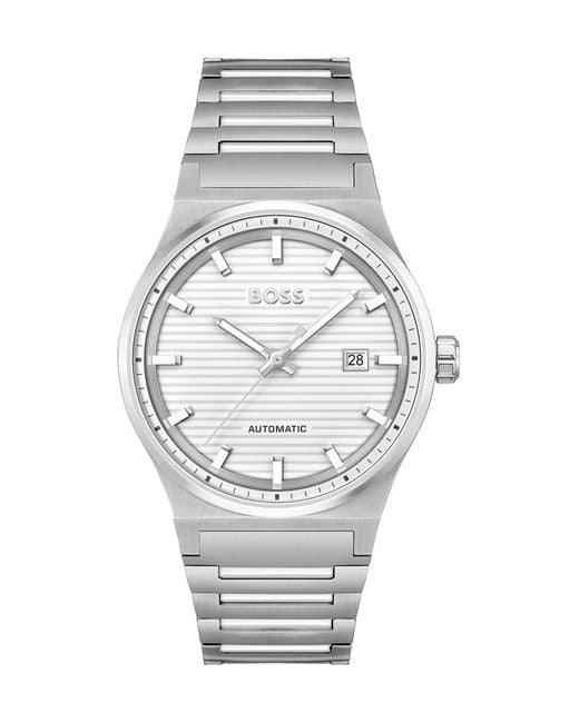 Boss Gray Candor 41Mm Automatic Watch Accessories Jewelry for men