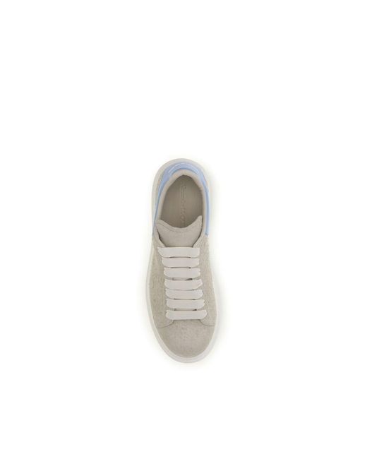 McQueen Natural Calf Leather Bos Taurus Chunky Sneakers for men