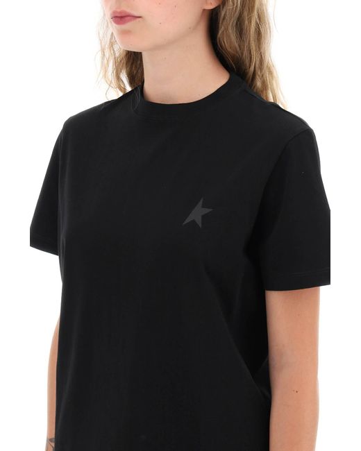 Golden Goose Deluxe Brand Black Regular T-shirt With Star Logo