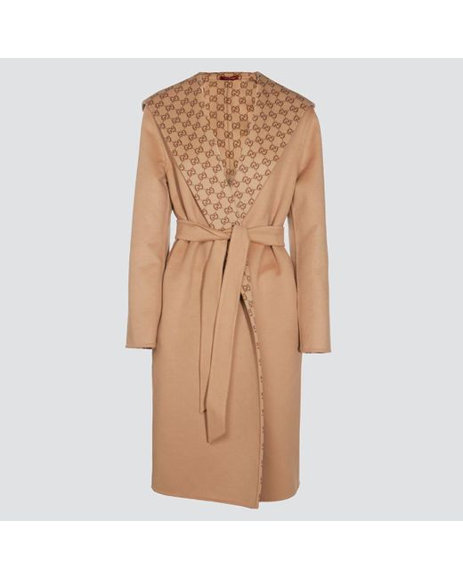 Gucci Natural Camel Wool Coat