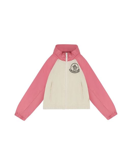 Moncler Red Enabish Full Zip Jacket Polyamide