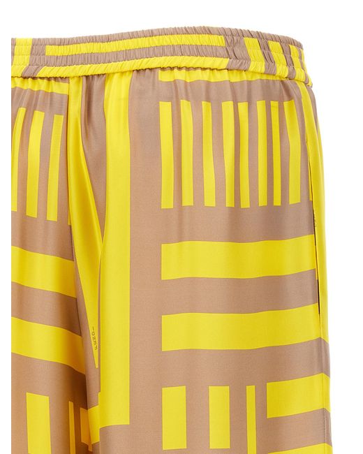 Fendi Yellow Pants & Shorts