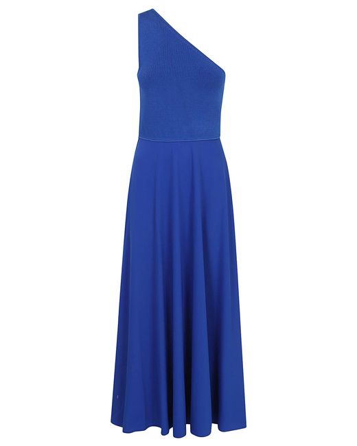 Polo Ralph Lauren Blue Sl Eline Dr-Sleeveless-Cocktail Dress