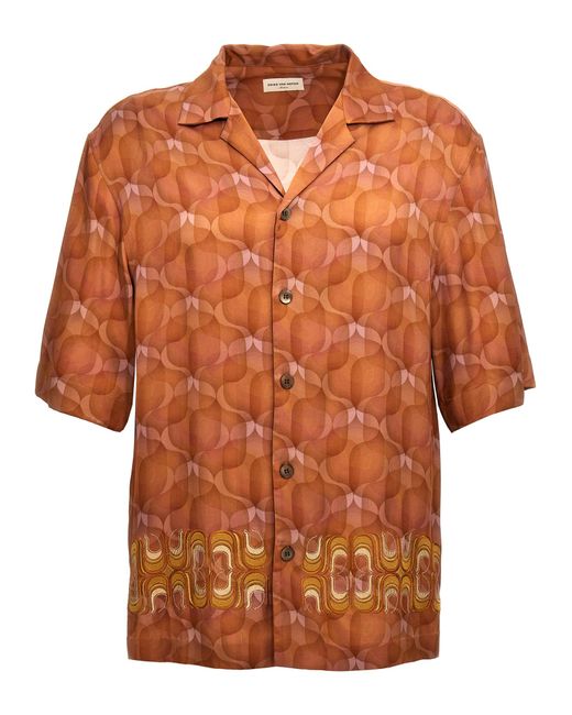 Dries Van Noten Orange 'Cassiemb' Shirt for men
