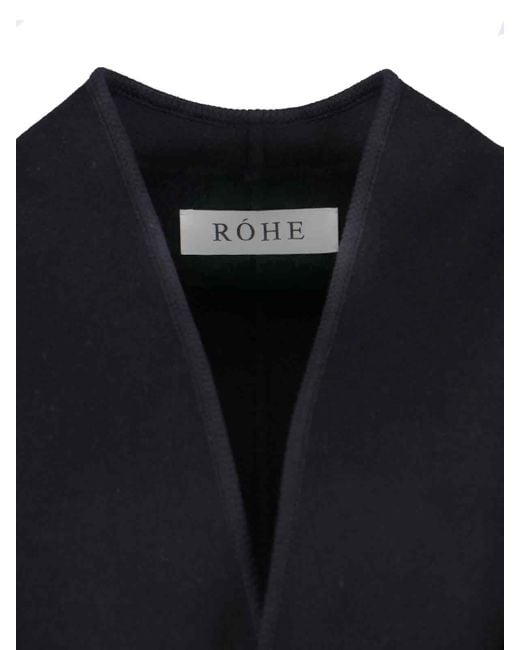 Rohe Black Wool Coat
