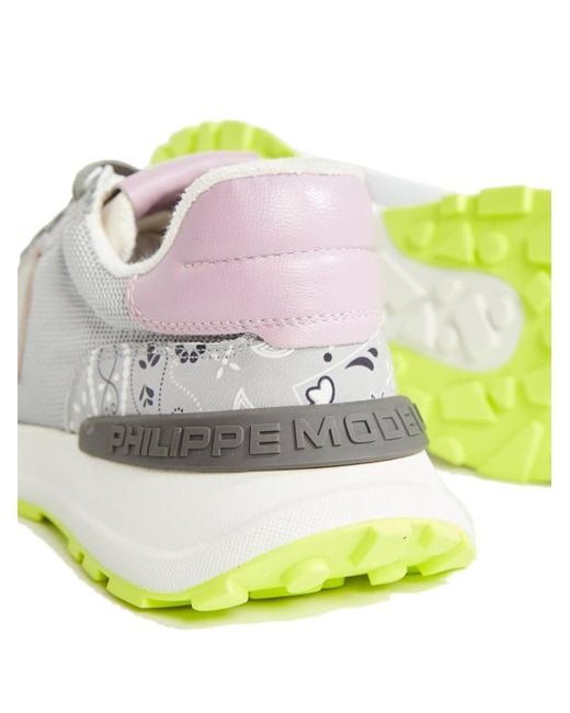 Philippe Model Metallic Antibes Low Paisley Sneakers Shoes