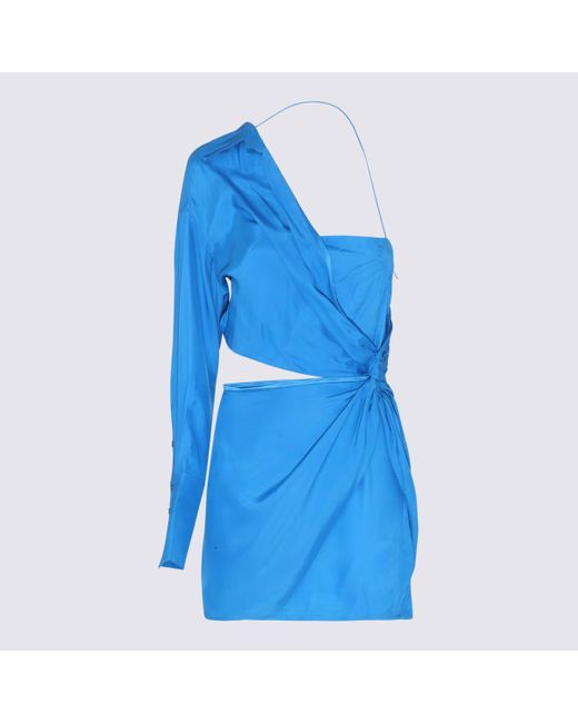 GAUGE81 Blue Silk Blend Dress