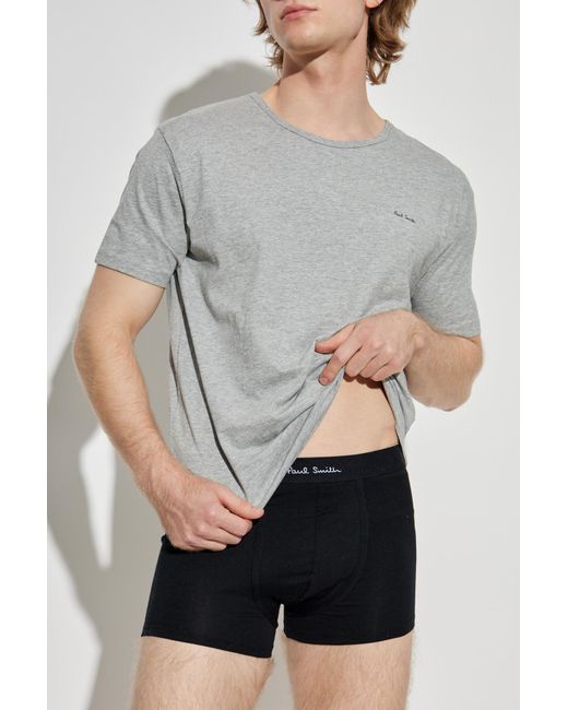 Paul Smith Gray Three-Pack Of T-Shirts for men
