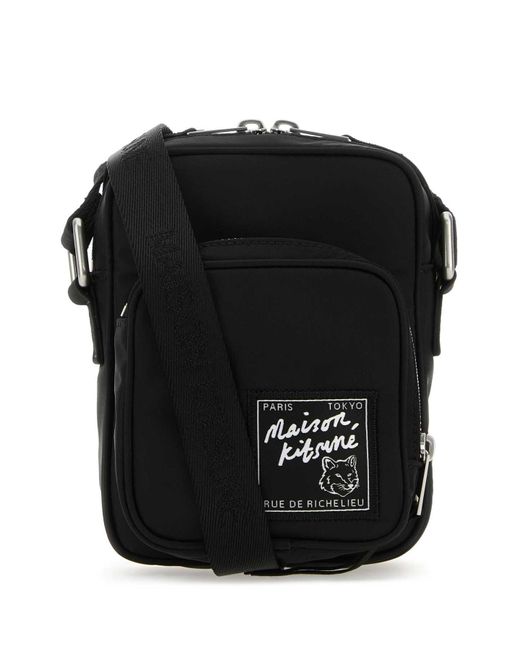 Maison Kitsuné Black Shoulder Bags for men