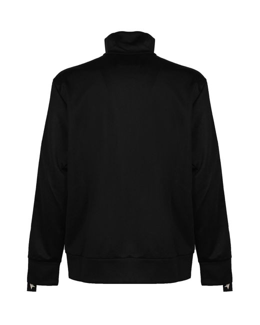 Golden Goose Deluxe Brand Black Sweatshirt With White Stars for men
