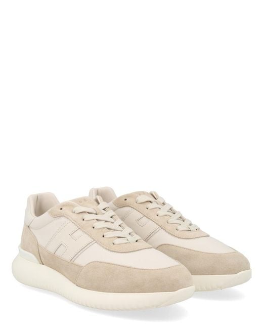 Hogan Natural Interactive³ Sneaker Calfskin Trainers for men