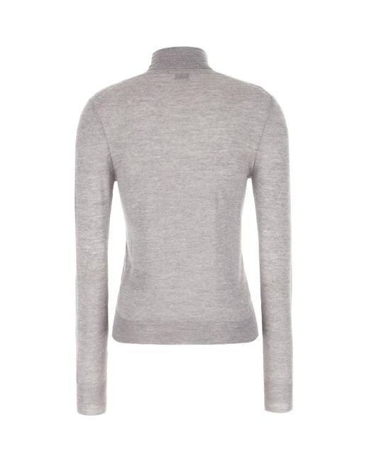 Saint Laurent Gray Wool Top