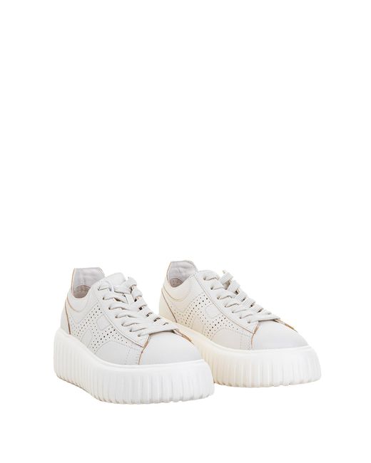 Hogan White Sneakers Leather