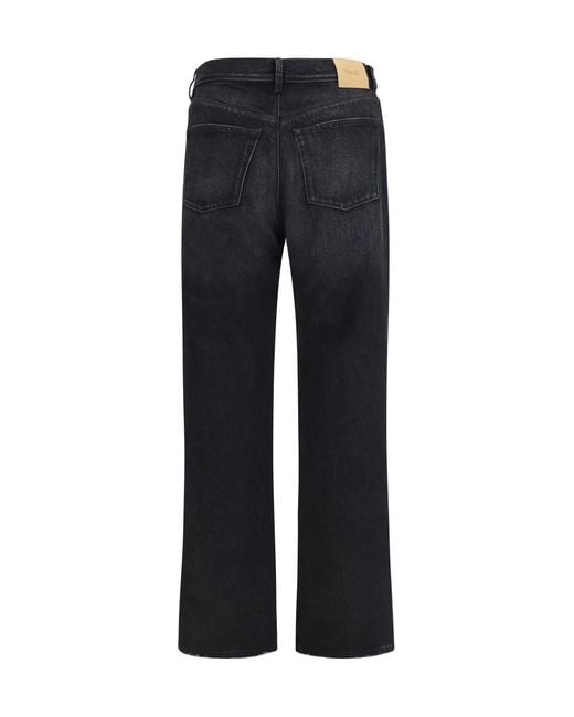 Fendi Blue Long Jeans Cotton for men