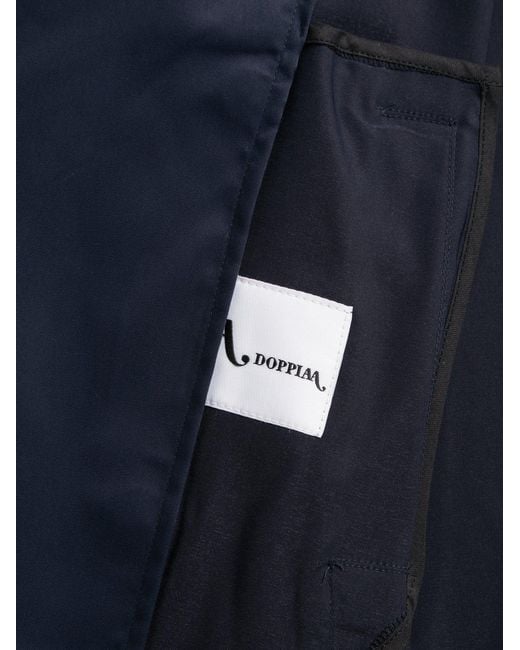 Doppiaa Blue Aalbina Waterproof Peacoat for men