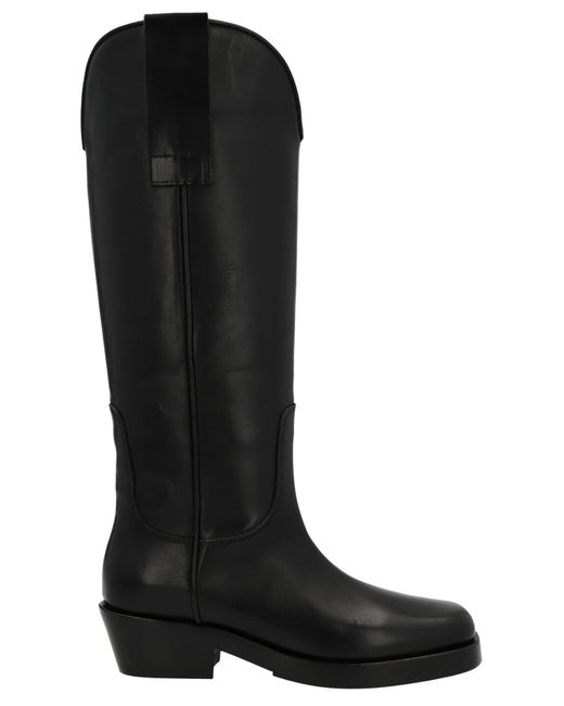 Raf Simons Western Boots in Black | Lyst