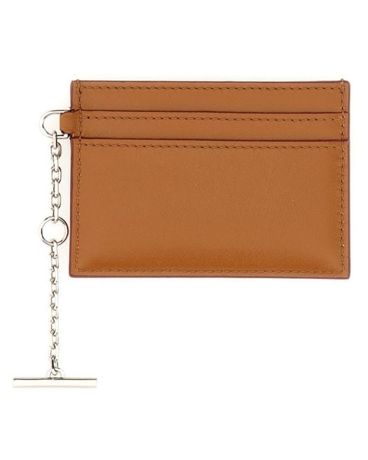McQueen Brown Alexander Mcqueen Leather Card Case