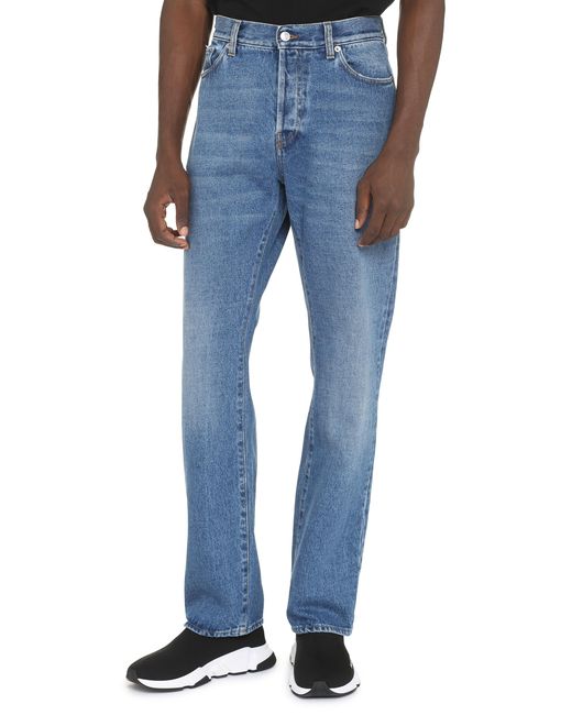 Department 5 Blue Bowl Straight-Leg Jeans Cotton Regular for men