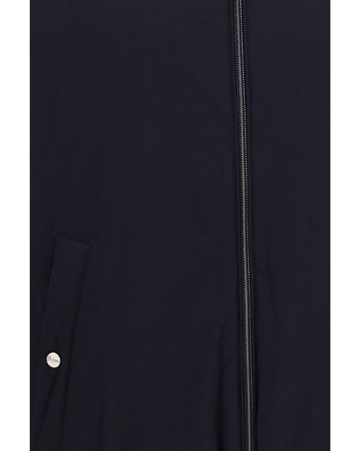 Herno Blue Hooded Zip Jacket for men