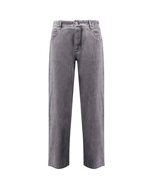 Bottega Veneta Gray Light Denim Trousers for men