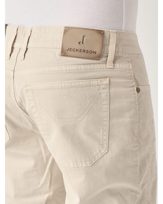 Jeckerson Natural John 5 Tasche Toppa Slim Trousers for men