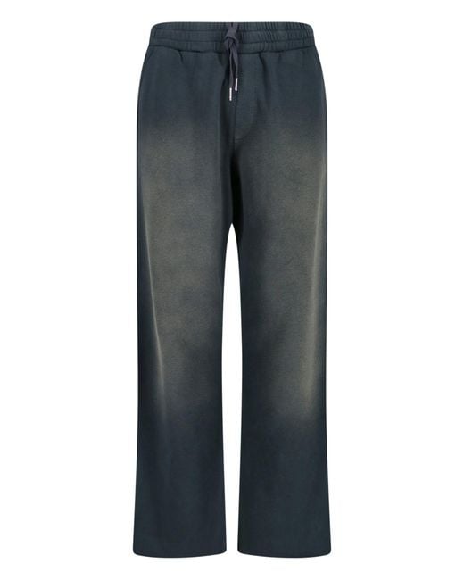 Golden Goose Deluxe Brand Gray Relaxed Fit Cropped Trousers for men