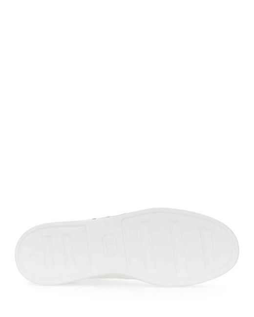 Philipp Plein White Sneaker With Logo Cow Leather Trainers for men