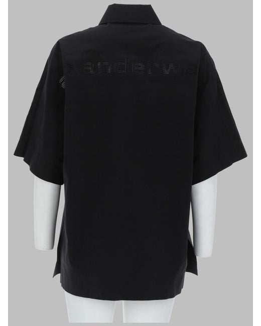 Alexander Wang Black Shirt Loose Fit Polyester