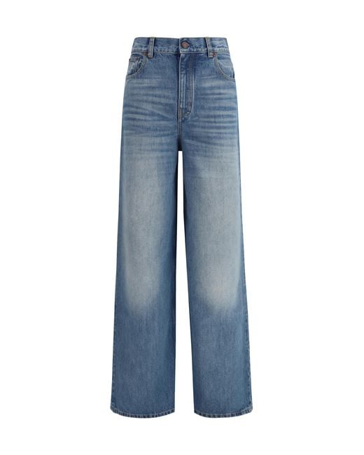 Chloé Blue Chloã High-Rise Wide-Leg Jeans