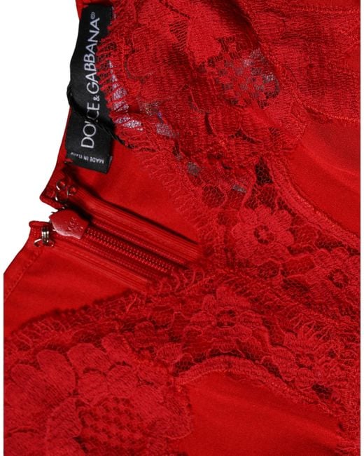 Dolce & Gabbana Red Sleeveless Tops