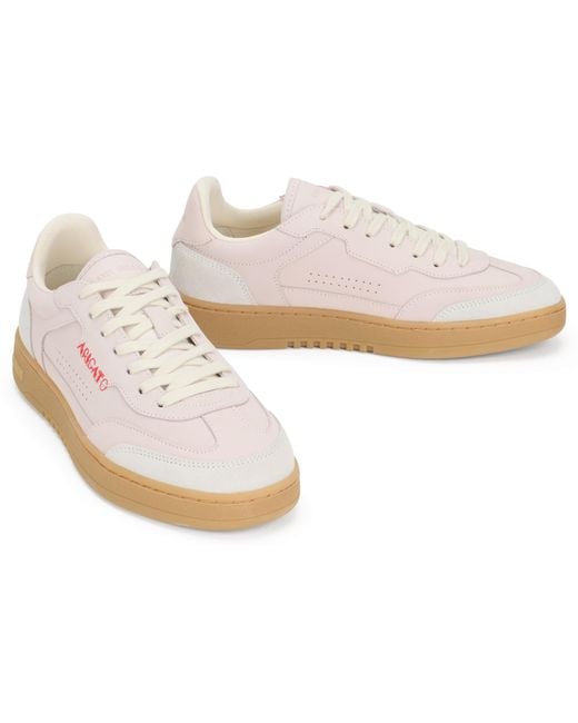 Axel Arigato Pink Sneakers Dice T-Toe Light-Dark Tan/Dark Leather Trainers