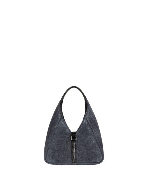 Givenchy Blue G-hobo Mini Bag In Washed Denim
