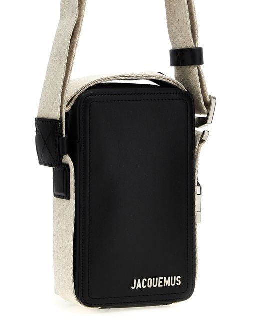 Jacquemus Black 'La Cuerda Vertical' Crossbody Bag