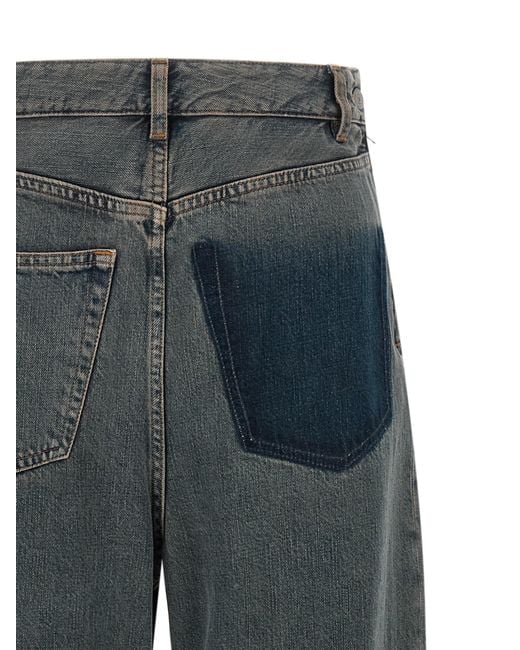 MM6 by Maison Margiela Blue Cotton Jeans Denim Clothing