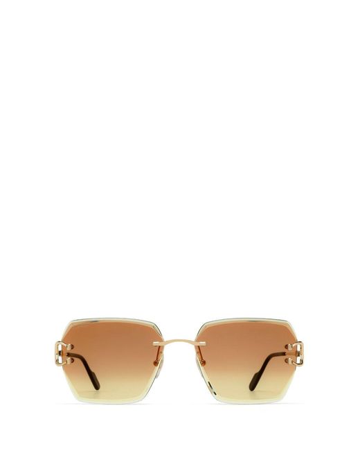 Cartier Multicolor Square Frame Sunglasses